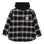 N°21 Camicia Manica Lunga con Cappuccio Nero per Bambino N2107YX NERO N°21 