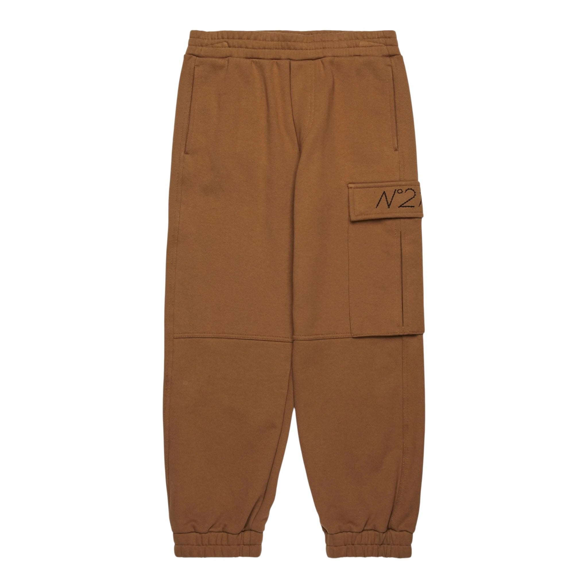 N°21 Pantalone Tuta tinta unita con Logo Cammello per Bambino N2108P CAMMELLO N°21 