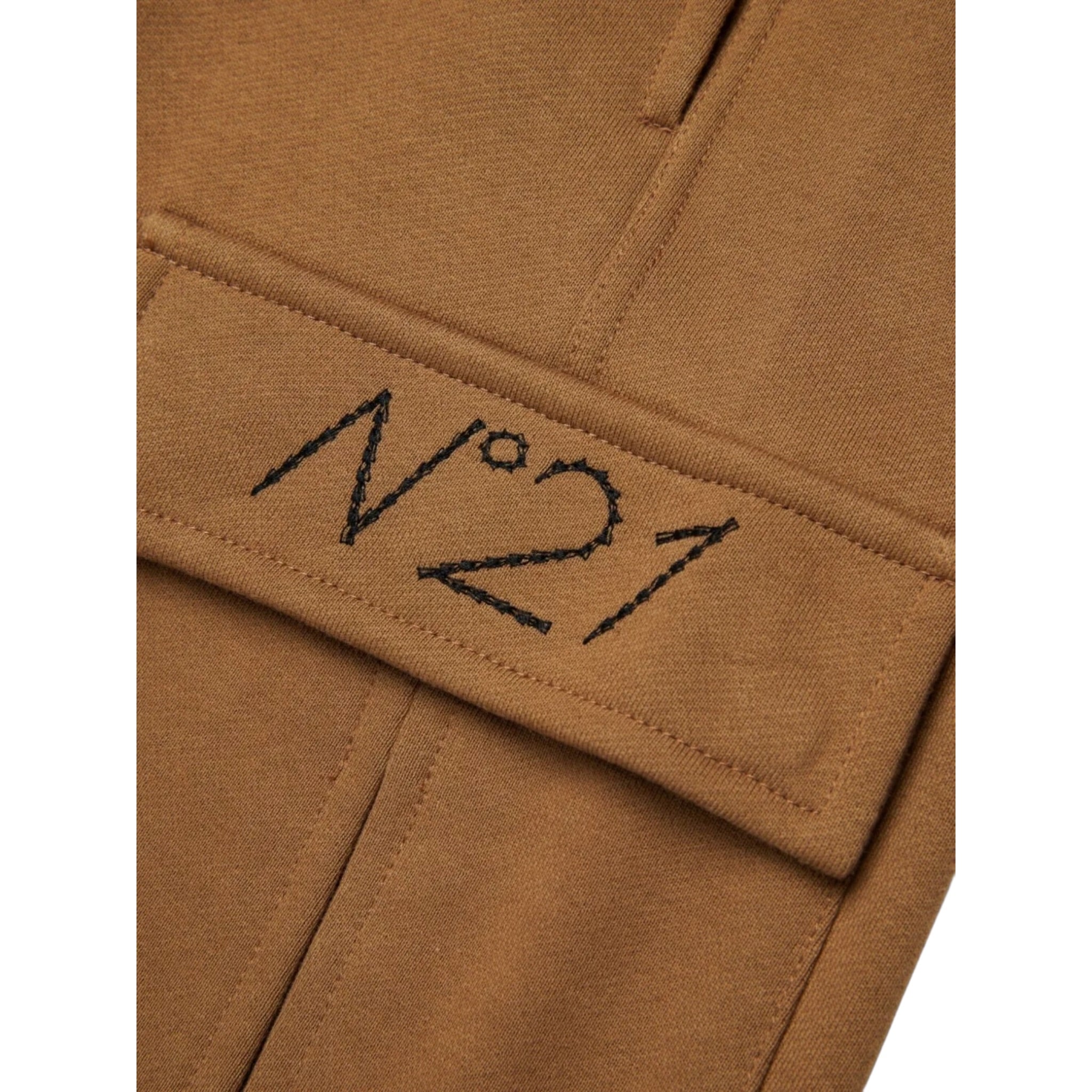 N°21 Pantalone Tuta tinta unita con Logo Cammello per Bambino N2108P CAMMELLO N°21 