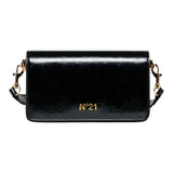 N°21 Borsa tinta unita con Logo Nero per Bambina N21099 NERO N°21 