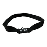 N°21 Cintura tinta unita con Logo Nero per Bambina N214A3 NERO N°21 
