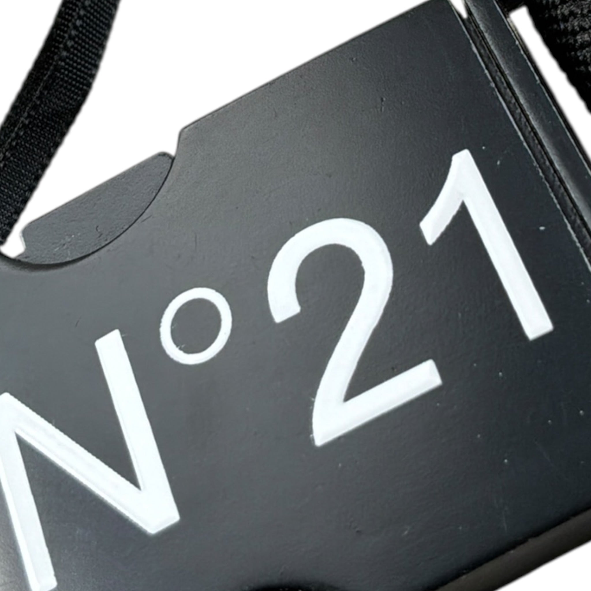 N°21 Cintura tinta unita con Logo Nero per Bambina N214A3 NERO N°21 