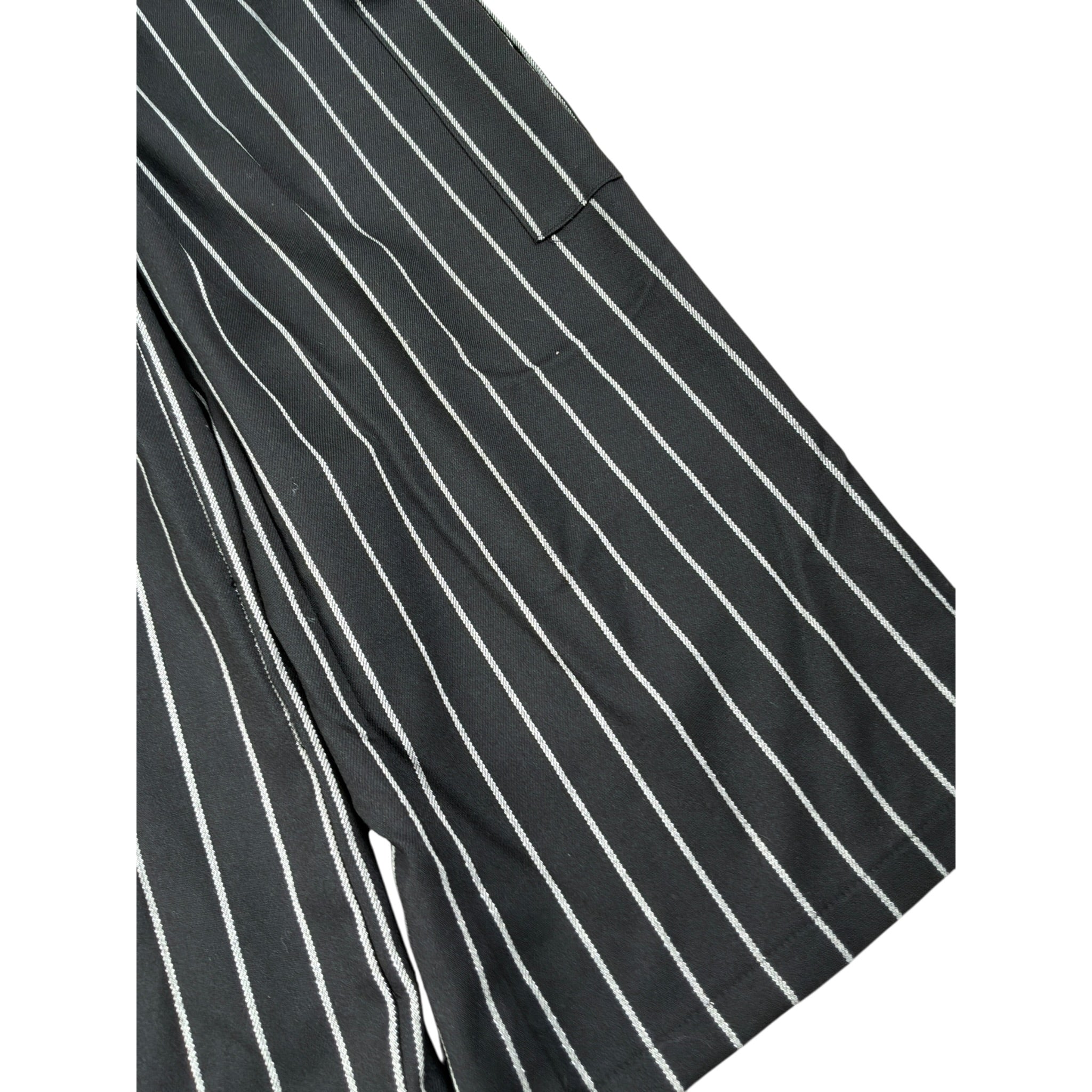 Naice Pantalone tinta unita con Fantasia A Righe Nero per Bambina NAI27218 NERO NAICE 