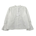 Naida Camicia Manica Lunga tinta unita Bianco per Bambina NACA160 BIANCO NAIDA 