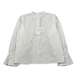 Naida Camicia Manica Lunga tinta unita Bianco per Bambina NACA160 BIANCO NAIDA 
