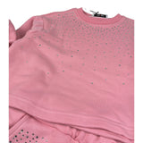 Naida Completo 2 Pezzi Felpa-Pantalone tinta unita Rosa per Bambina NACO055 ROSA NAIDA 