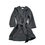 Naida Cappotto tinta unita con Cappuccio Nero per Bambina NAGB314X NERO NAIDA 