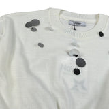 Naida Maglia Girocollo tinta unita con Paillettes Panna per Bambina NAMA336 PANNA NAIDA 