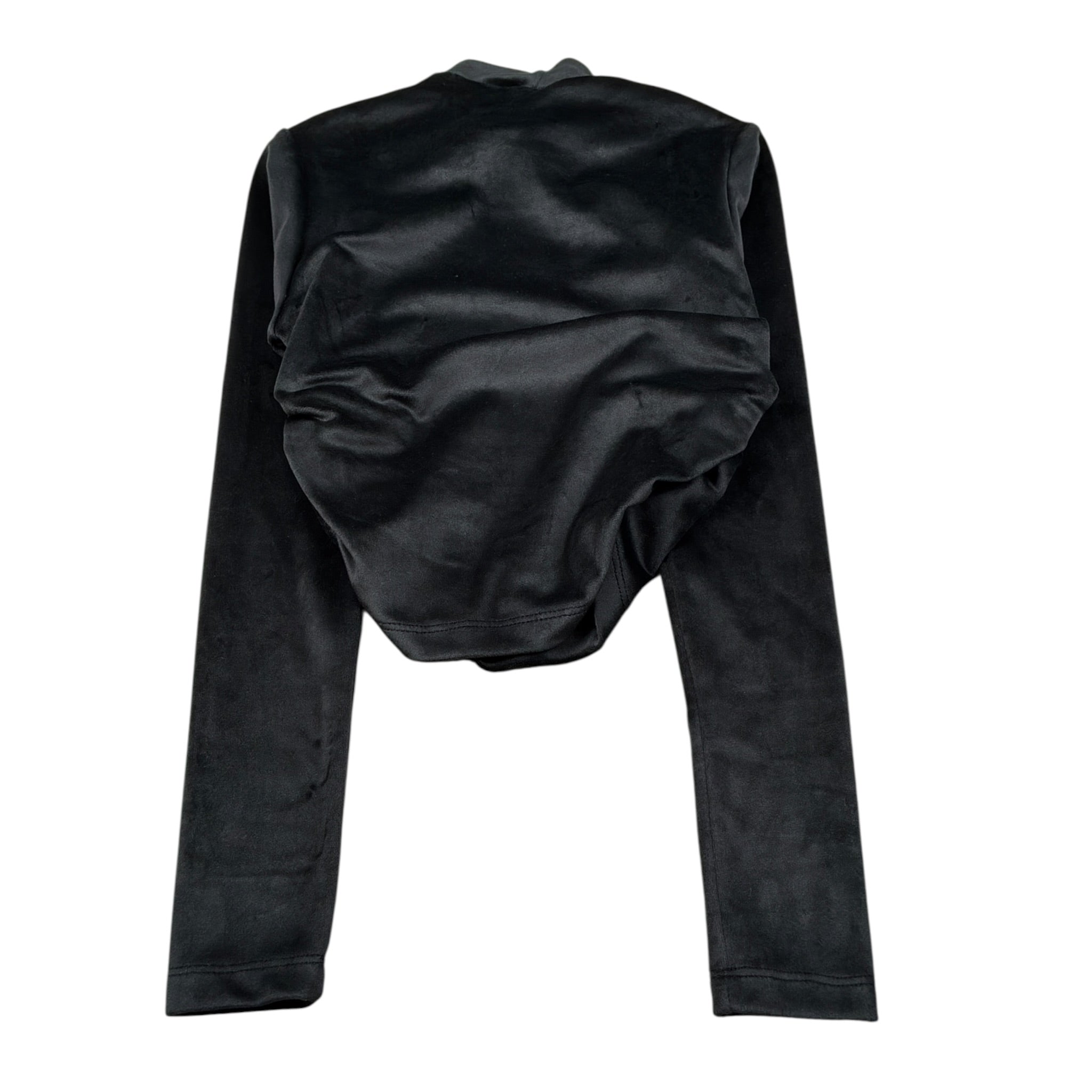 Naida Maglia tinta unita In Velluto Nero per Bambina NAMA337 NERO NAIDA 