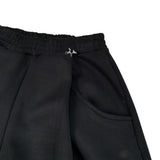 Naida Pantalone tinta unita Modello Palazzo Nero per Bambina NAPA332 NERO NAIDA 
