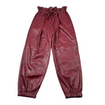 Naida Pantalone In Finta Pelle con Elastico In Vita Bordeaux per Bambina NAPA360 BORDEAUX NAIDA 