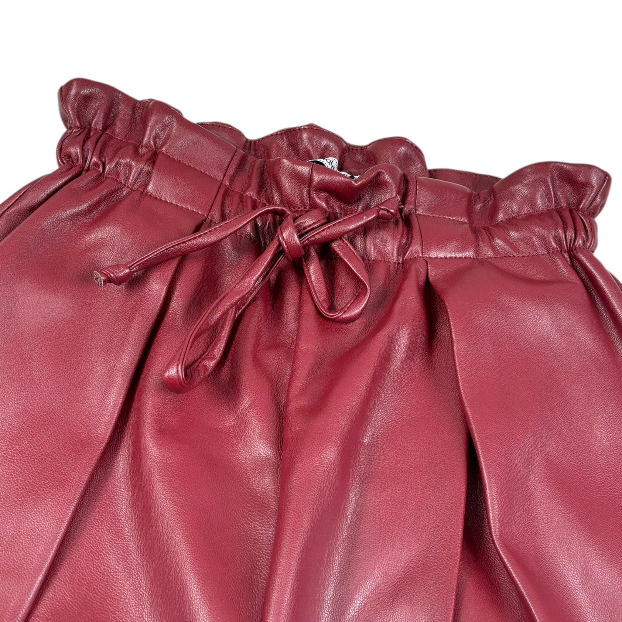 Naida Pantalone In Finta Pelle con Elastico In Vita Bordeaux per Bambina NAPA360 BORDEAUX NAIDA 