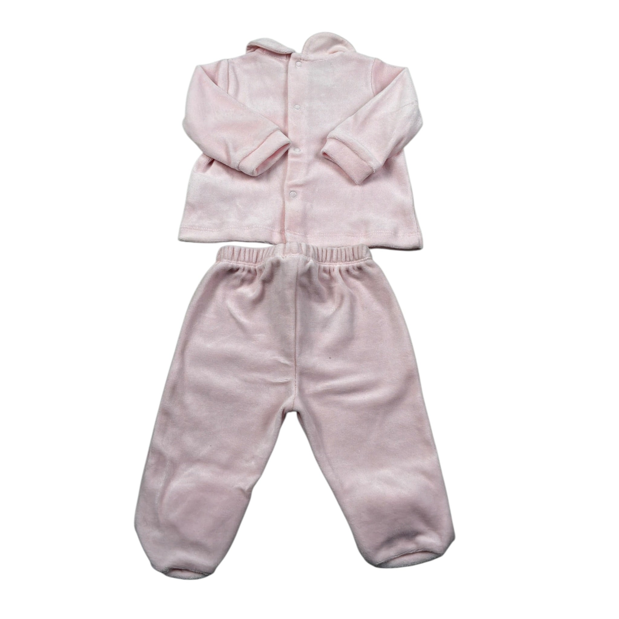 Nanan Completo 2 Pezzi Maglia-Ghettina tinta unita Rosa per Neonata I2401101R ROSA NANAN 