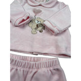 Nanan Completo 2 Pezzi Maglia-Ghettina tinta unita Rosa per Neonata I2401101R ROSA NANAN 
