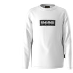 Napapijri Shirt tinta unita con Stampa Bianco per Bambino NP0A4HYK002 BIANCO NAPAPIJRI 