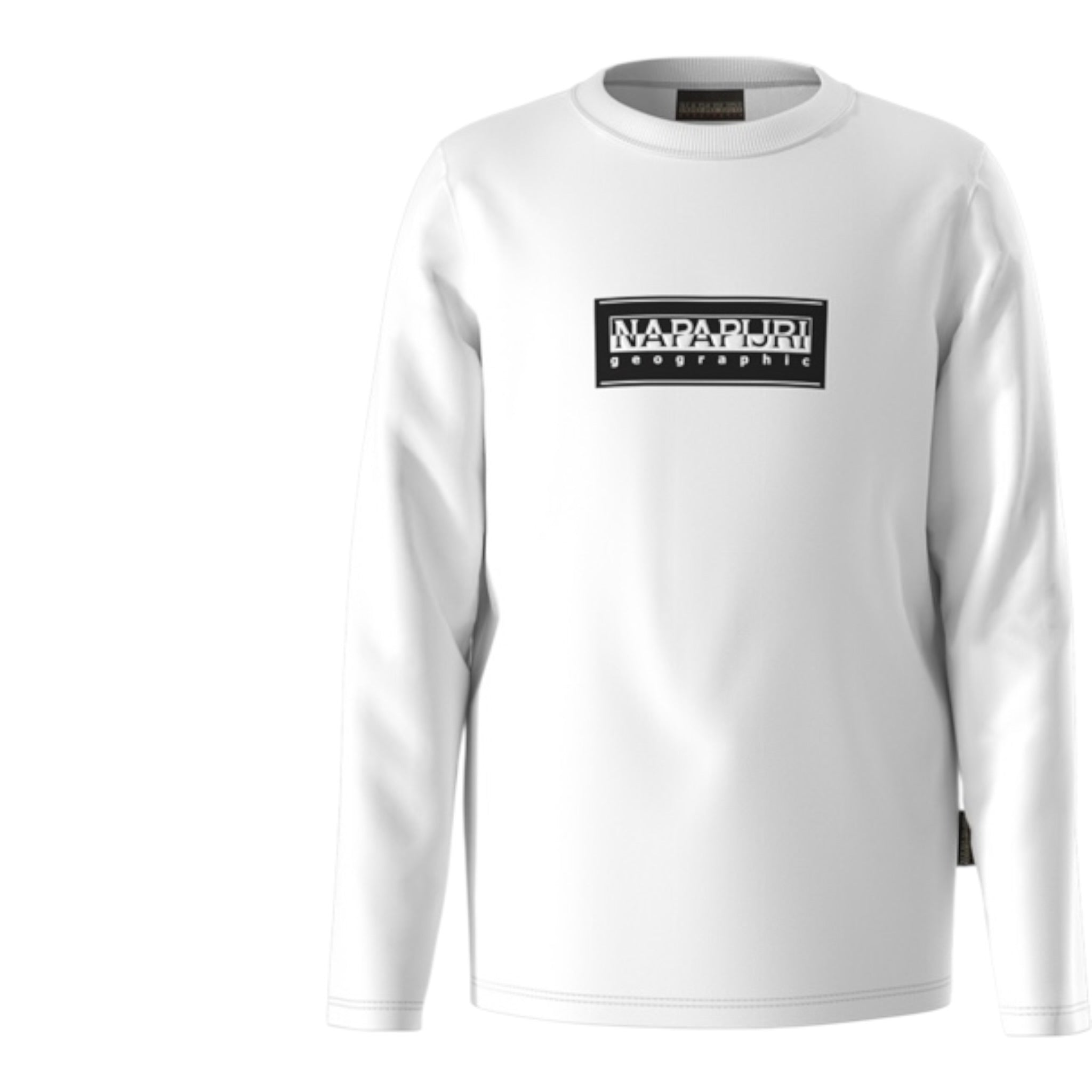 Napapijri Shirt tinta unita con Stampa Bianco per Bambino NP0A4HYK002 BIANCO NAPAPIJRI 