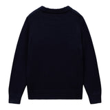 Napapijri Maglia tinta unita con Stampa Blu per Bambino NP0A88ZF1761 BLU NAPAPIJRI 