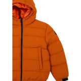 Napapijri Giubbino tinta unita con Zip E Cappuccio Arancione per Bambino NP0A88ZUA681 ARANCIONE NAPAPIJRI 