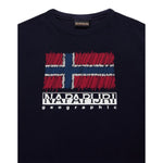 Napapijri T-Shirt tinta unita con Stampa Blu per Bambino NP0A88ZW176 BLU NAPAPIJRI 