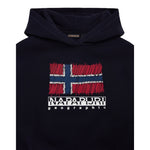 Napapijri Felpa Chiusa con Cappuccio tinta unita Blu per Bambino NP0A88ZX176 BLU NAPAPIJRI 