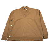 Neera 20.52 Maglia Scollo A V tinta unita Cammello per Bambina 2544610340 CAMMELLO NEERA 20.52 
