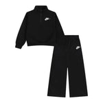 Nike Completo 2 Pezzi Felpa-Pantalone tinta unita Nero per Bambina 36N265 NERO NIKE 