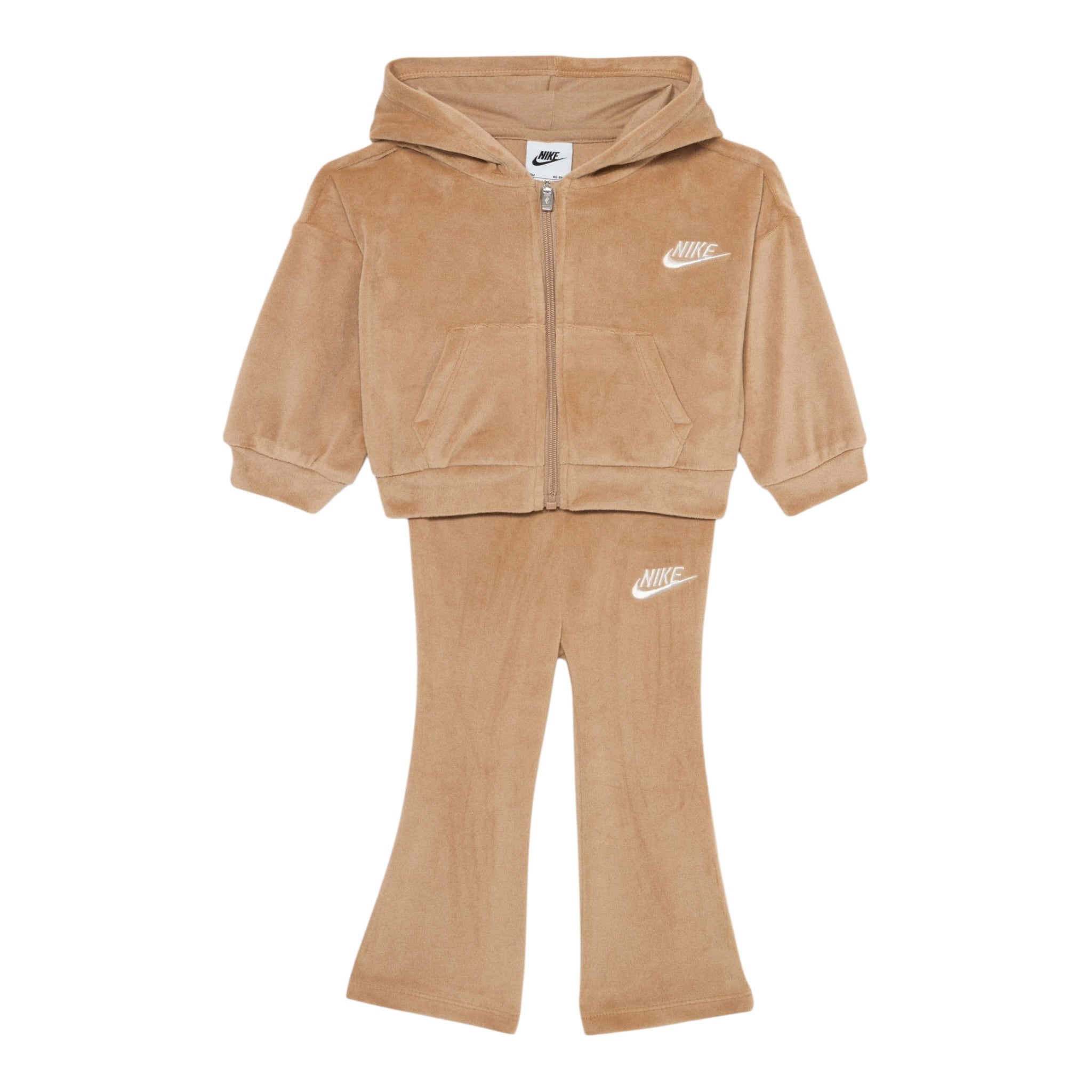 Nike Completo 2 Pezzi Felpa-Pantalone Beige per Bambina 36N417 BEIGE NIKE 