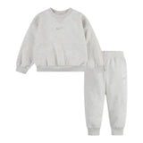 Nike Completo 2 Pezzi Felpa-Pantalone tinta unita Beige per Neonata 56M188X BEIGE NIKE 