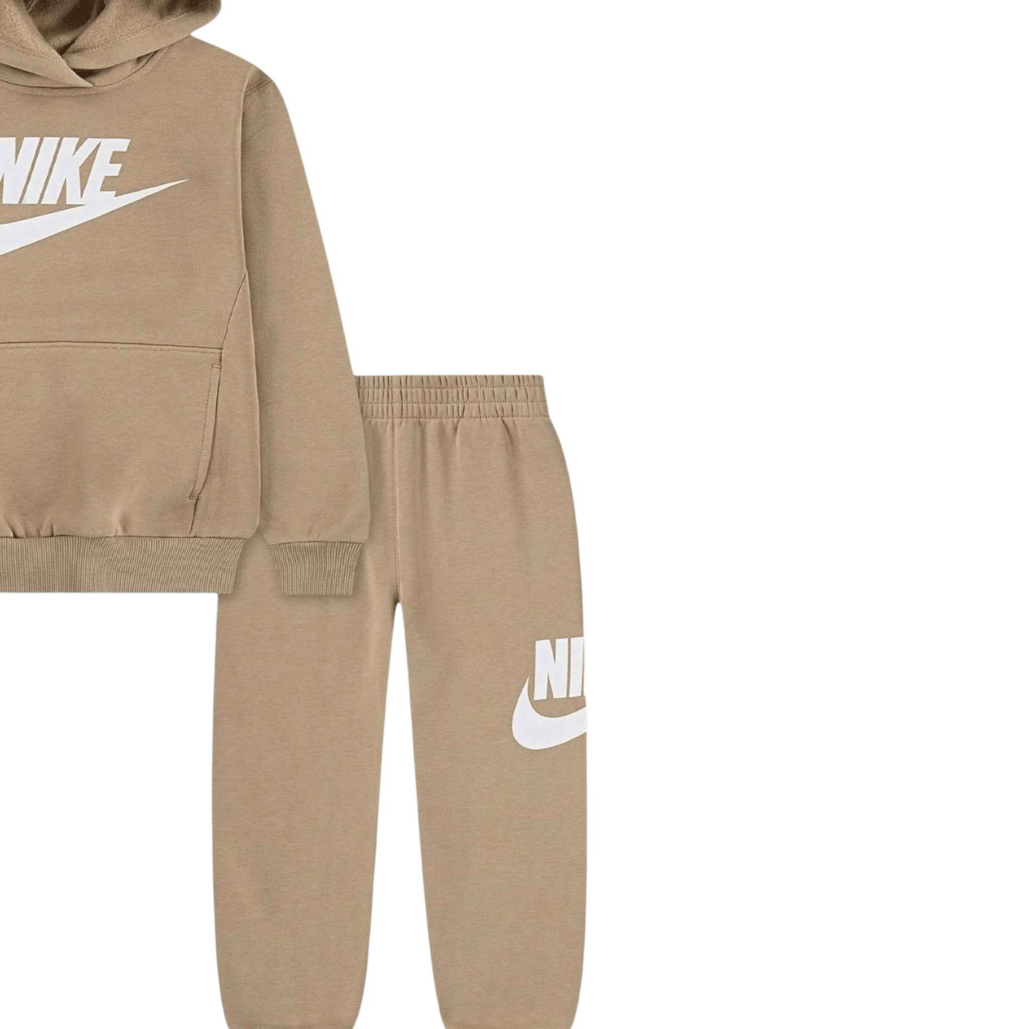Nike Completo 2 Pezzi Felpa-Pantalone tinta unita Beige per Neonata 66L135 BEIGE NIKE 