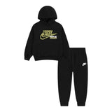Nike Completo 2 Pezzi Felpa-Pantalone tinta unita Nero per Bambino 66N241J NERO NIKE 