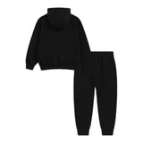 Nike Completo 2 Pezzi Felpa-Pantalone tinta unita Nero per Bambino 66N241J NERO NIKE 