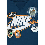 Nike Completo 2 Pezzi Felpa-Pantalone tinta unita Blu per Neonato 66N497 BLU NIKE 