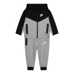 Nike Completo 2 Pezzi Felpa-Pantalone tinta unita Grigio/Nero per Bambino 86M880X GRIGIO/NERO NIKE 