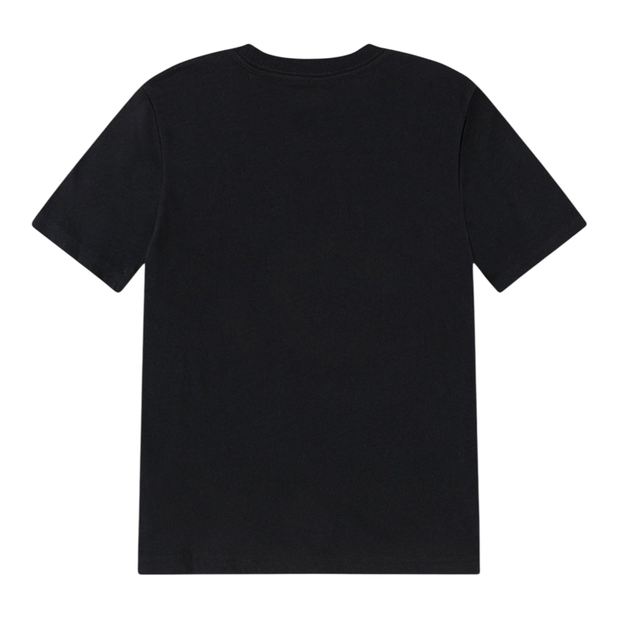 Nike T-Shirt Girocollo Tinta Unit con Stampe Nero per Bambino 86N503 NERO NIKE 