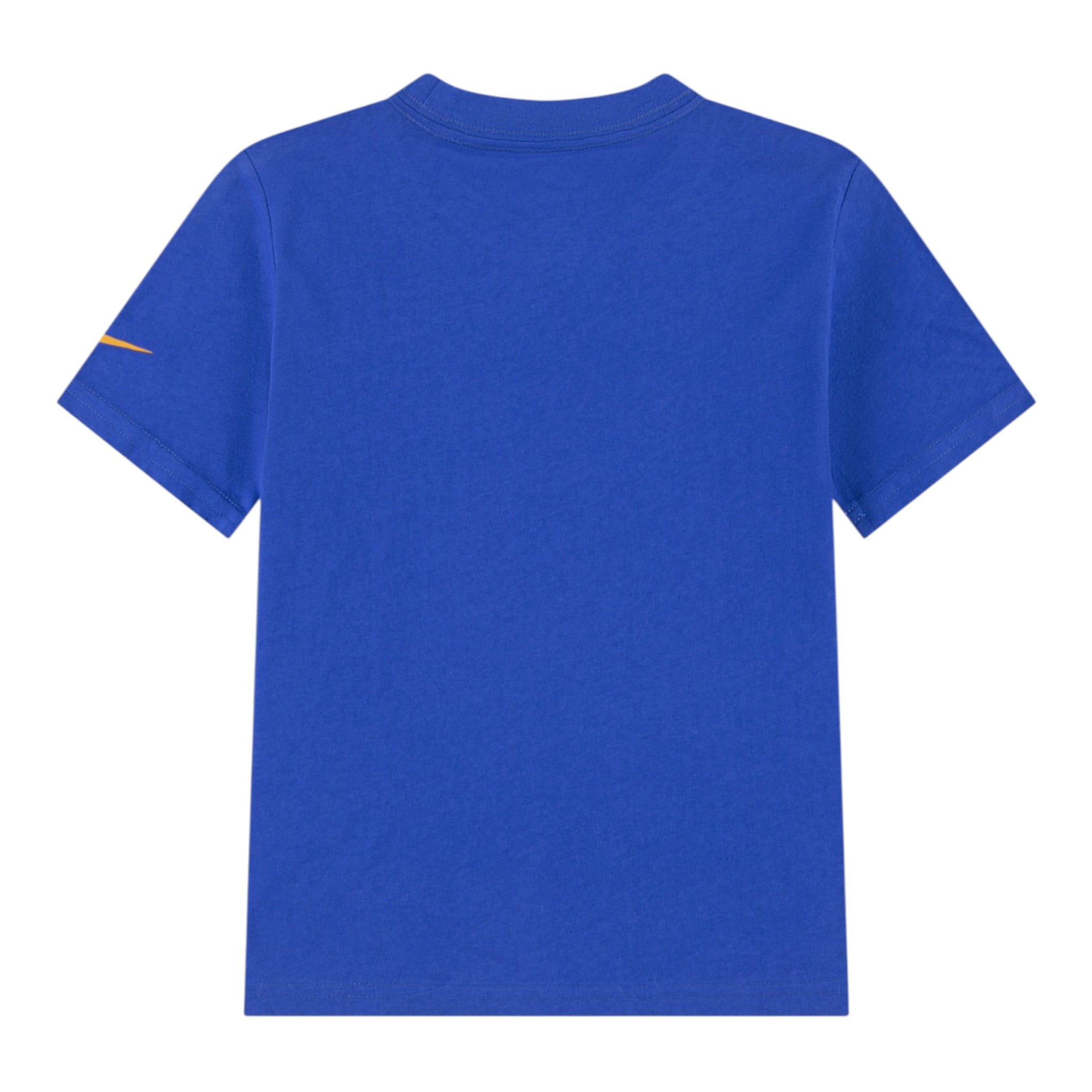 Nike T-Shirt Girocollo Tinta Unit con Stampe Blu per Bambino 86N504 BLU NIKE 