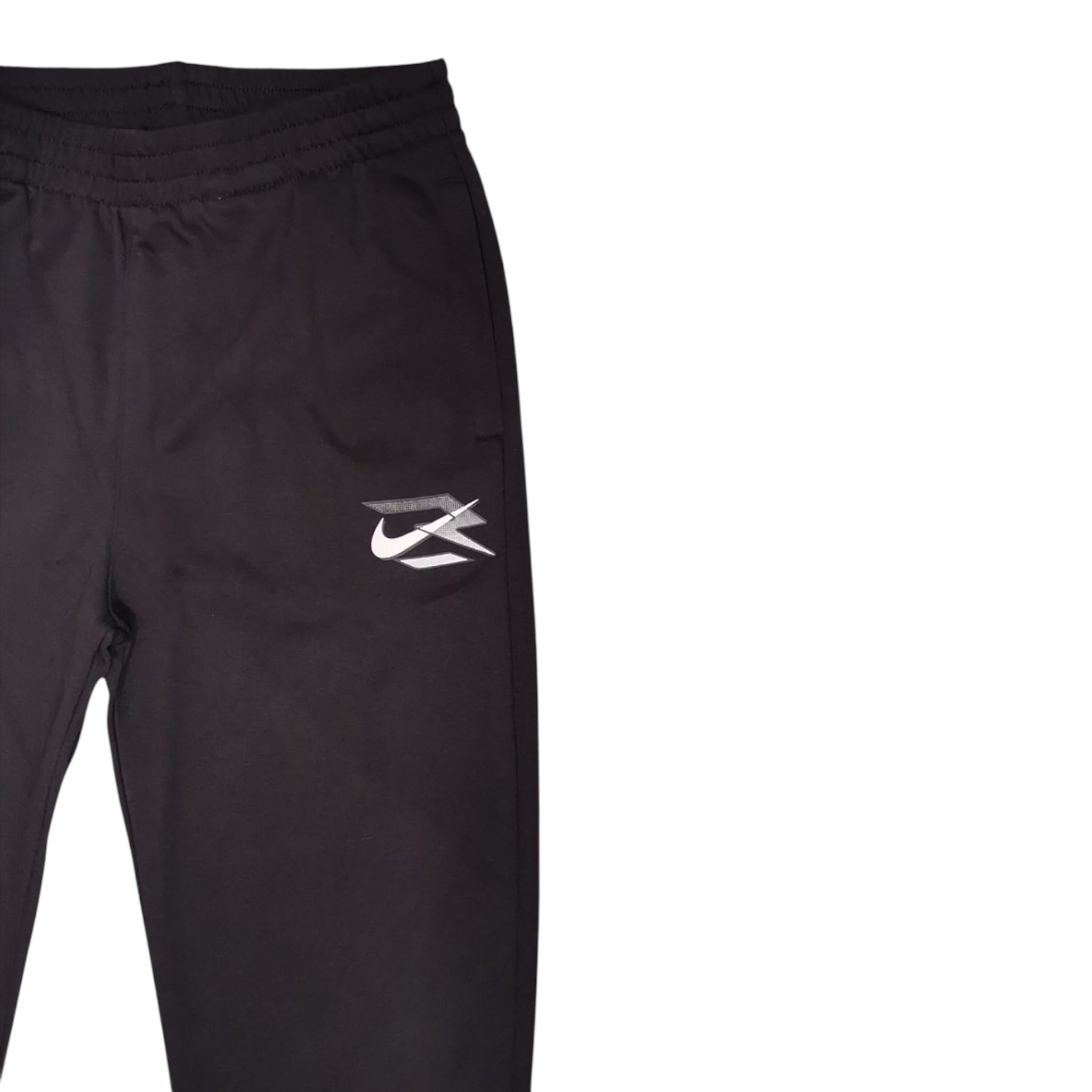 Nike Pantalone Tuta tinta unita con Logo Nero per Bambino 9Q1094 NERO NIKE 