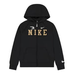 Nike Felpa con Zip E Cappuccio tinta unita con Logo Nero per Bambino 9Q1097 NERO NIKE 