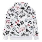 Nike Felpa tinta unita con Stampa E Cappuccio Bianco per Bambino 9Q1203 BIANCO NIKE 