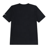 Nike T-Shirt tinta unita Girocollo con Stampa Nero per Bambino 9Q1204 NERO NIKE 