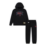 Nike Completo 2 Pezzi Felpa-Pantalone Nero per Bambino 9Q1211 NERO NIKE 