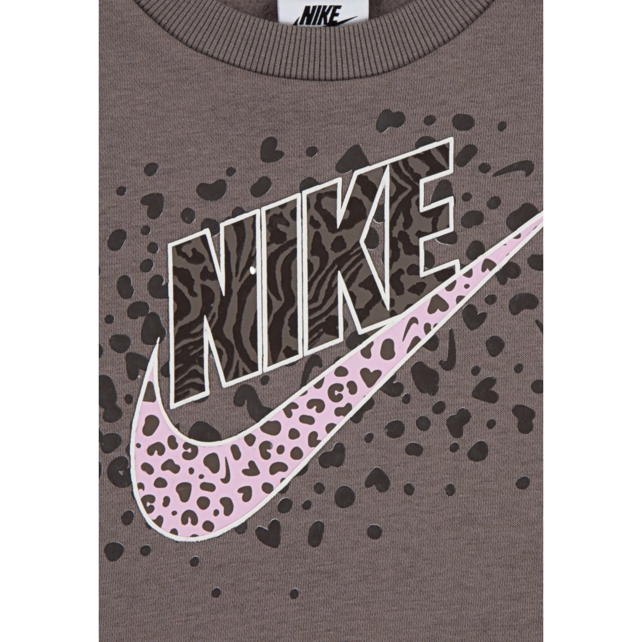 Nike Completo 2 Pezzi Felpa-Pantalone tinta unita Fango per Neonata N432 FANGO NIKE 