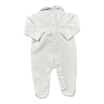 Ninnaoh Tutina tinta unita con Applicazioni Bianco/Rosa per Neonata 10PR21965 BIANCO/ROSA NINNAOH 