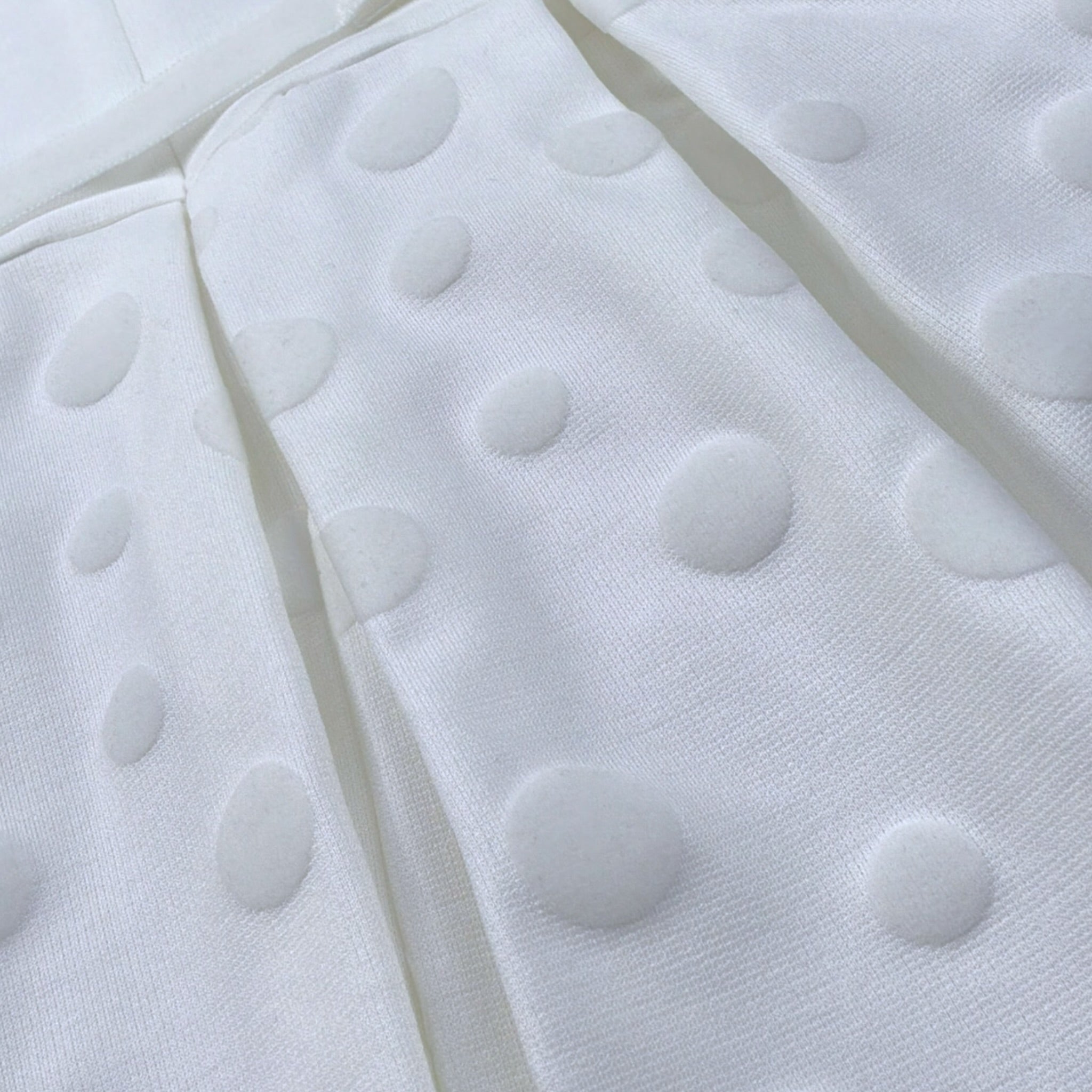 Ninnaoh Abito Cerimonia tinta unita con Cintura Bianco per Neonata I23AB01 BIANCO NINNAOH 