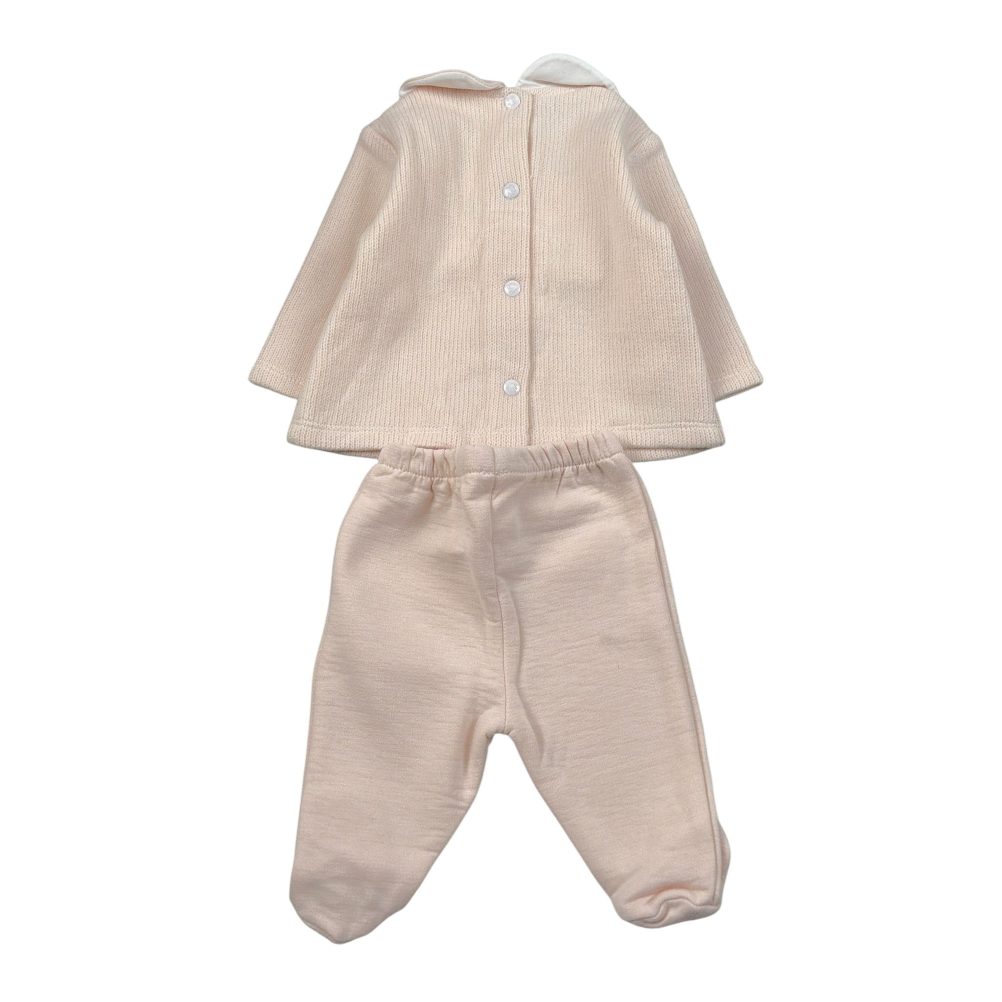 Ninnaoh Completo 2Pz Maglia-Ghettina Rosa per Neonata I25C2 ROSA NINNAOH 