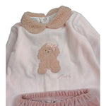 Ninnaoh Completo 2Pz Maglia-Ghettina Rosa per Neonata I25C9 ROSA NINNAOH 