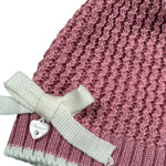 Ninnaoh Cappello tinta unita In Filo Rosa per Neonata I25CAF308 ROSA NINNAOH 