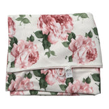 Ninnaoh Coperta tinta unita con Stampa Fiori Bianco per Neonata I25COP16 BIANCO NINNAOH 