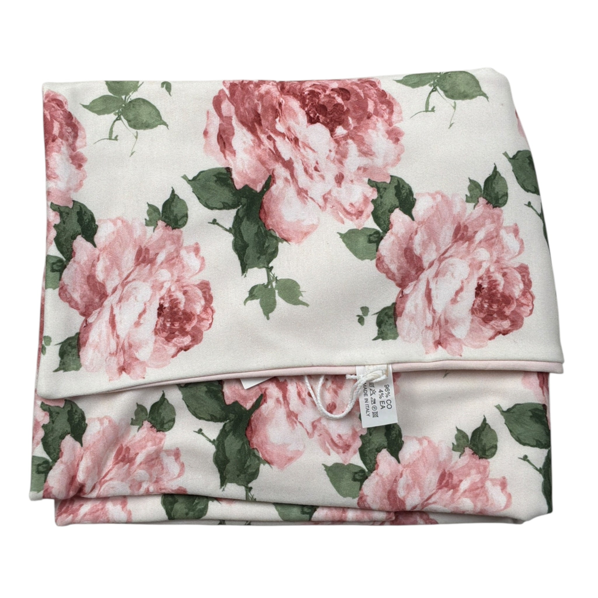 Ninnaoh Coperta tinta unita con Stampa Fiori Bianco per Neonata I25COP16 BIANCO NINNAOH 