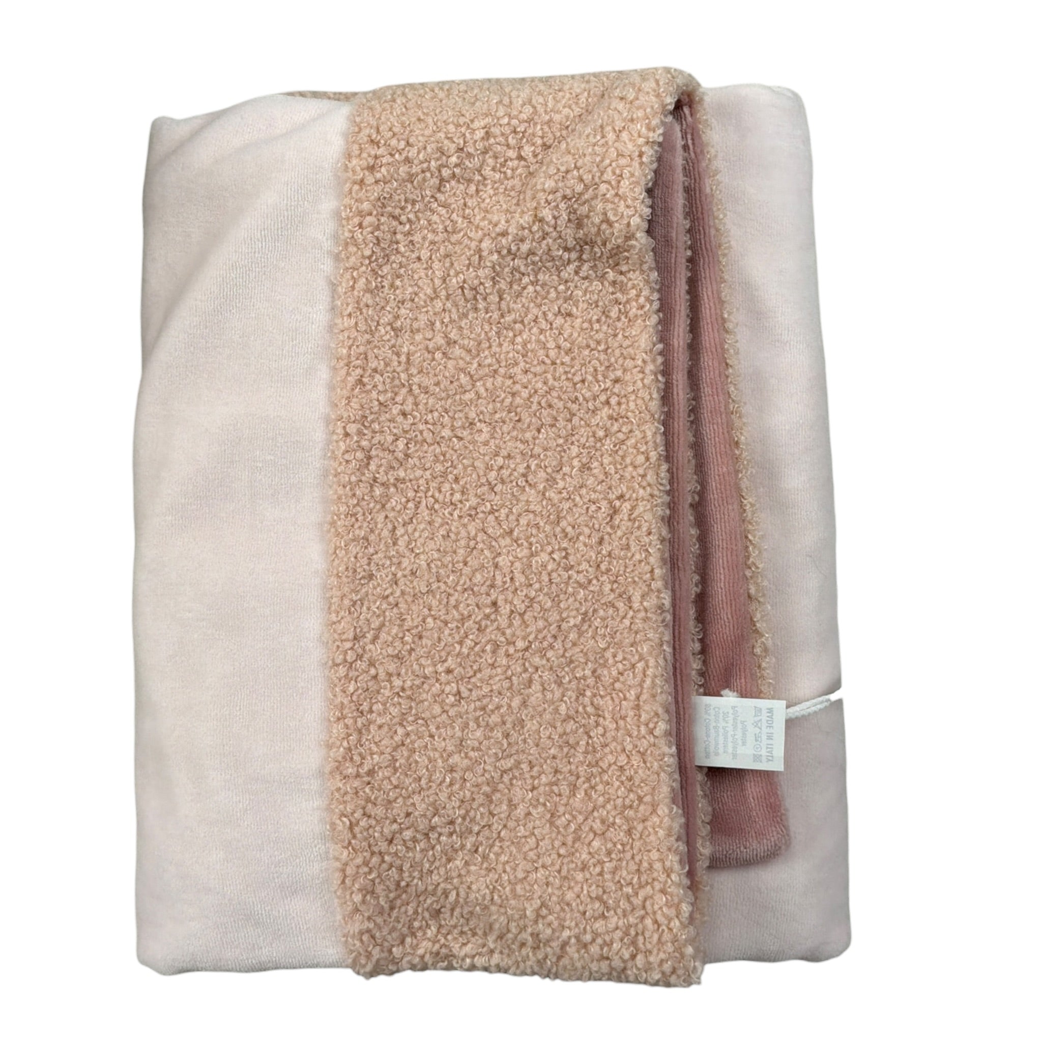 Ninnaoh Coperta tinta unita con Stampa Rosa per Neonata I25COP4 ROSA NINNAOH 