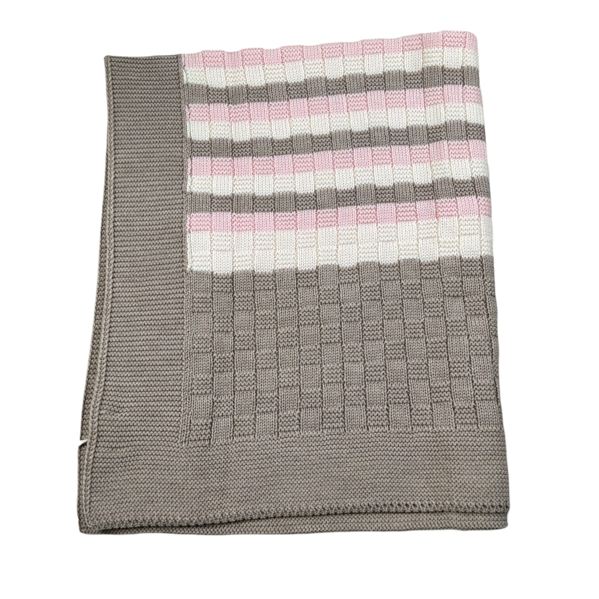 Ninnaoh Coperta tinta unita con Fantasia Beige per Neonata I25COPF320 BEIGE NINNAOH 
